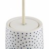 Lampa wisząca ceramika Bolesławiec biała w kropki ręcznie zdobiona designerska wyjątkowa podłużna BOLL 8938 Argon x Manufaktura w Bolesławcu 